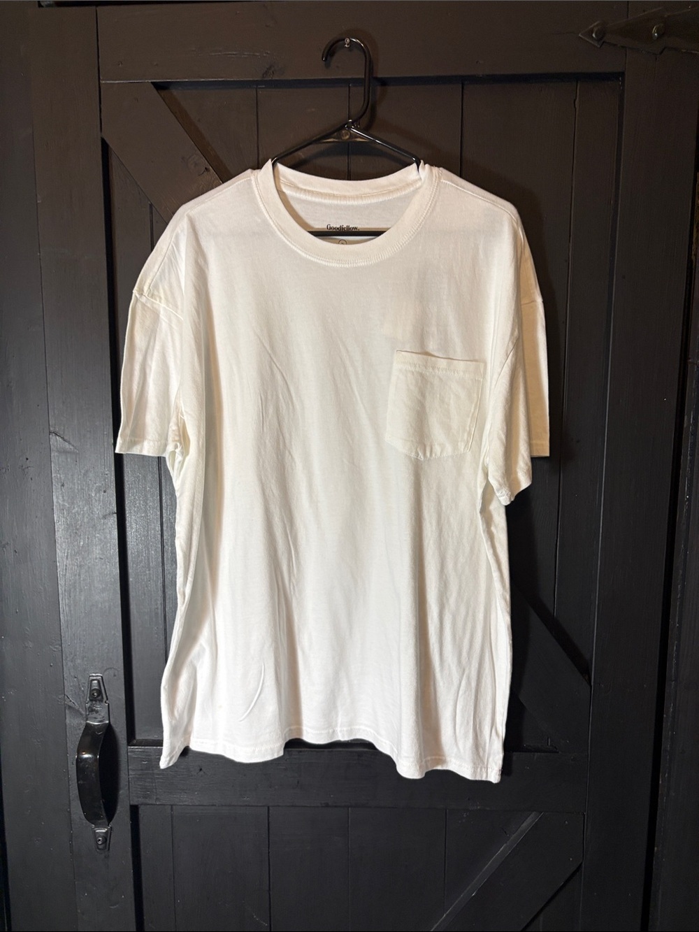 Goodfellow & Co Cream Pocket Tee - Short Sleeve